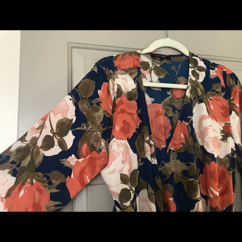 Floral wrap maxi dress